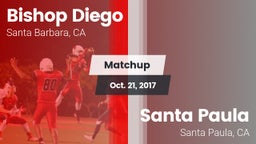 Matchup: Bishop Diego High vs. Santa Paula  2017