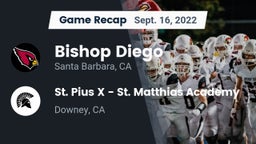 Recap: Bishop Diego  vs. St. Pius X - St. Matthias Academy 2022