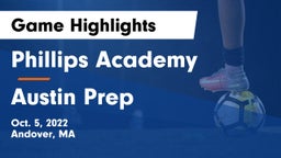 Phillips Academy vs Austin Prep Game Highlights - Oct. 5, 2022