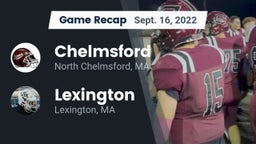 Recap: Chelmsford  vs. Lexington  2022