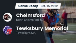 Recap: Chelmsford  vs. Tewksbury Memorial 2022