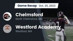 Recap: Chelmsford  vs. Westford Academy  2023