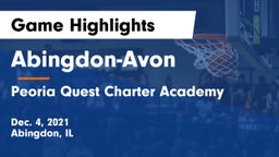 Abingdon-Avon  vs Peoria Quest Charter Academy Game Highlights - Dec. 4, 2021