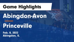 Abingdon-Avon  vs Princeville  Game Highlights - Feb. 8, 2022
