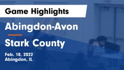 Abingdon-Avon  vs Stark County  Game Highlights - Feb. 18, 2022