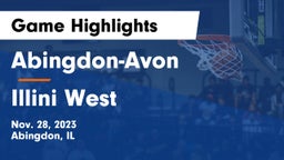 Abingdon-Avon  vs Illini West  Game Highlights - Nov. 28, 2023