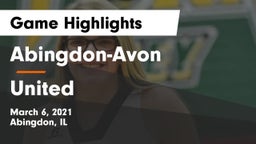 Abingdon-Avon  vs United  Game Highlights - March 6, 2021
