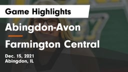 Abingdon-Avon  vs Farmington Central  Game Highlights - Dec. 15, 2021