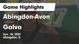 Abingdon-Avon  vs Galva Game Highlights - Jan. 10, 2022
