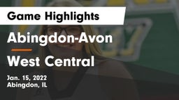 Abingdon-Avon  vs West Central  Game Highlights - Jan. 15, 2022
