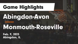 Abingdon-Avon  vs Monmouth-Roseville  Game Highlights - Feb. 9, 2023