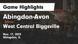 Abingdon-Avon  vs West Central Biggsville Game Highlights - Nov. 17, 2023