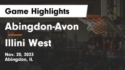 Abingdon-Avon  vs Illini West  Game Highlights - Nov. 20, 2023