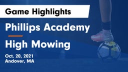 Phillips Academy vs High Mowing  Game Highlights - Oct. 20, 2021