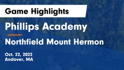 Phillips Academy vs Northfield Mount Hermon  Game Highlights - Oct. 22, 2022