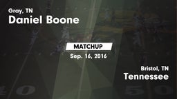 Matchup: Daniel Boone High vs. Tennessee  2016