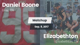 Matchup: Daniel Boone High vs. Elizabethton  2017