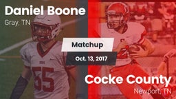 Matchup: Daniel Boone High vs. Cocke County  2017