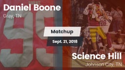 Matchup: Daniel Boone High vs. Science Hill  2018