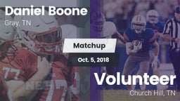 Matchup: Daniel Boone High vs. Volunteer  2018