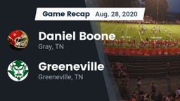 Recap: Daniel Boone  vs. Greeneville  2020