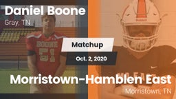 Matchup: Daniel Boone High vs. Morristown-Hamblen East  2020