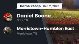 Recap: Daniel Boone  vs. Morristown-Hamblen East  2020