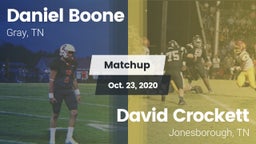 Matchup: Daniel Boone High vs. David Crockett  2020