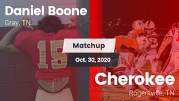 Matchup: Daniel Boone High vs. Cherokee  2020