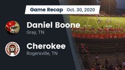 Recap: Daniel Boone  vs. Cherokee  2020