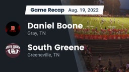 Recap: Daniel Boone  vs. South Greene  2022