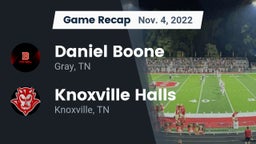 Recap: Daniel Boone  vs. Knoxville Halls  2022