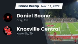 Recap: Daniel Boone  vs. Knoxville Central  2022