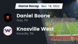 Recap: Daniel Boone  vs. Knoxville West  2022