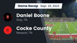 Recap: Daniel Boone  vs. Cocke County  2023