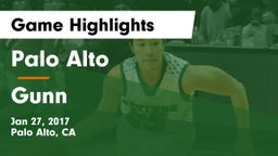 Palo Alto  vs Gunn  Game Highlights - Jan 27, 2017
