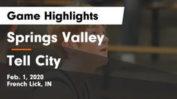 Springs Valley  vs Tell City  Game Highlights - Feb. 1, 2020