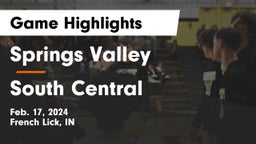 Springs Valley  vs South Central  Game Highlights - Feb. 17, 2024