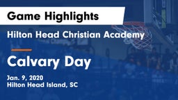 Hilton Head Christian Academy  vs Calvary Day Game Highlights - Jan. 9, 2020
