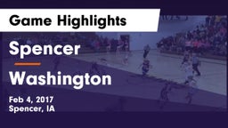 Spencer  vs Washington  Game Highlights - Feb 4, 2017