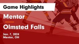 Mentor  vs Olmsted Falls  Game Highlights - Jan. 7, 2024