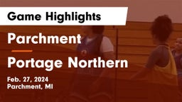 Parchment  vs Portage Northern  Game Highlights - Feb. 27, 2024