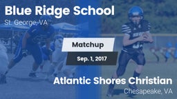 Matchup: Blue Ridge vs. Atlantic Shores Christian  2016