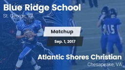 Matchup: Blue Ridge vs. Atlantic Shores Christian  2017