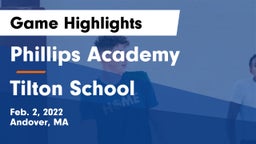 Phillips Academy vs Tilton School Game Highlights - Feb. 2, 2022