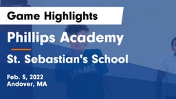 Phillips Academy vs St. Sebastian's School Game Highlights - Feb. 5, 2022