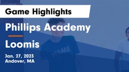 Phillips Academy vs Loomis  Game Highlights - Jan. 27, 2023