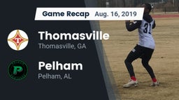 Recap: Thomasville  vs. Pelham  2019