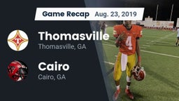 Recap: Thomasville  vs. Cairo  2019