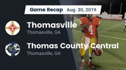Recap: Thomasville  vs. Thomas County Central  2019
